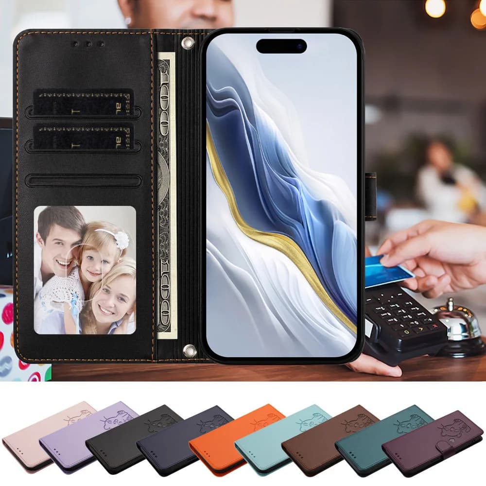 Custodia a libro in pelle con motivo gatto per Redmi Note 10 11 Pro 10S 11S 10A 10C 11A Prime 4G 5G 10X 10T con slot per carte