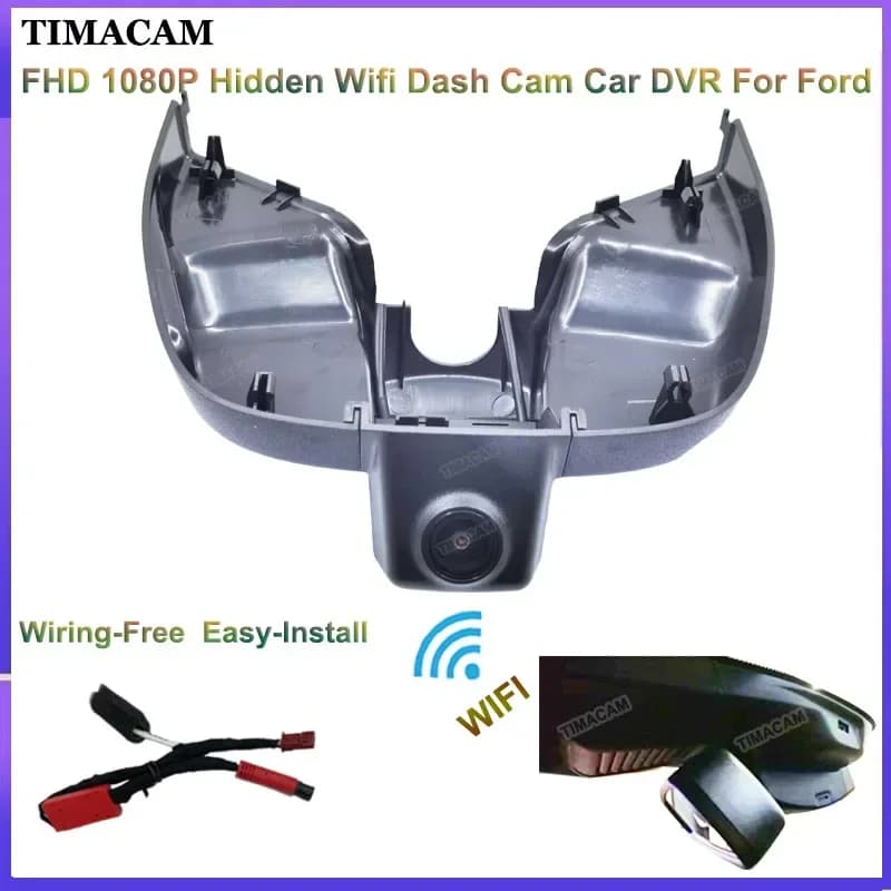 TIMACAM Fo Ford Focus mk4 2018 2019 2020 2021 2022 2023 Dash Cam Camera FHD 1080P Wifi Car DVR Easy to install