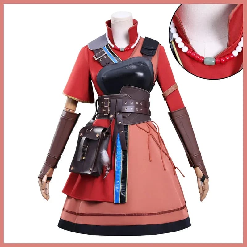 Nuovo Anime Ling Cage II Ulan Maiduo Costume Cosplay INCARNAZIONE 2 Pettorale Marsupio Prop Giacca Parrucca Donna Halloween Suitx;2'a,
