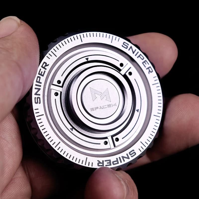 Fidget Spinner Meccanico a Moneta in Acciaio Inossidabile EDC Antistress, Slider Spinner da Ufficio, Giocattoli per Adulti, Regalo