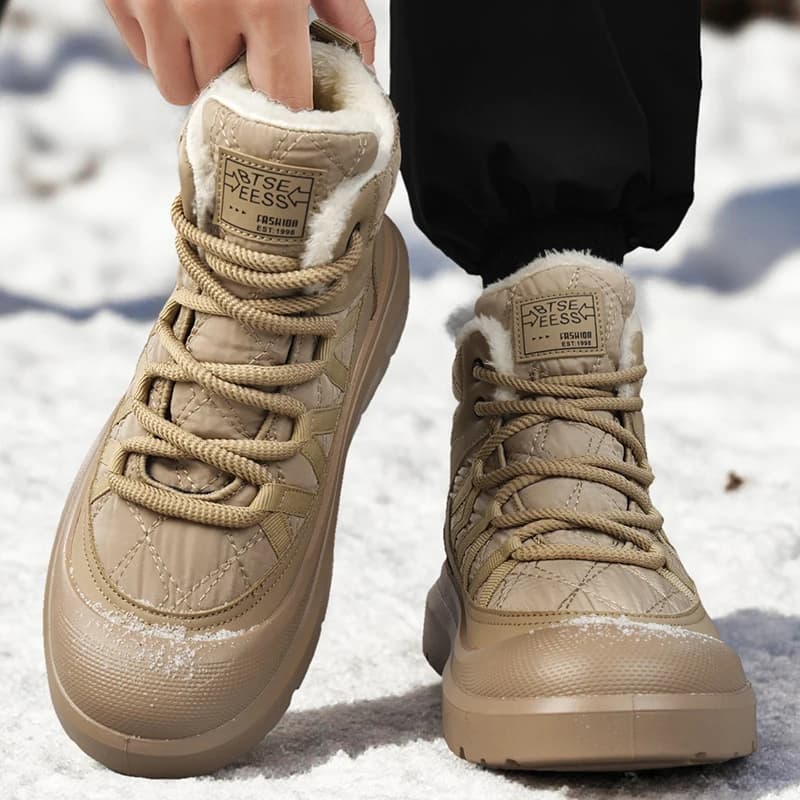 Men's Winter Snow Boots Add Anti-slip Velvet Boots Soft and comfortable Sneakers for Men Sport and for wear-resistant free time