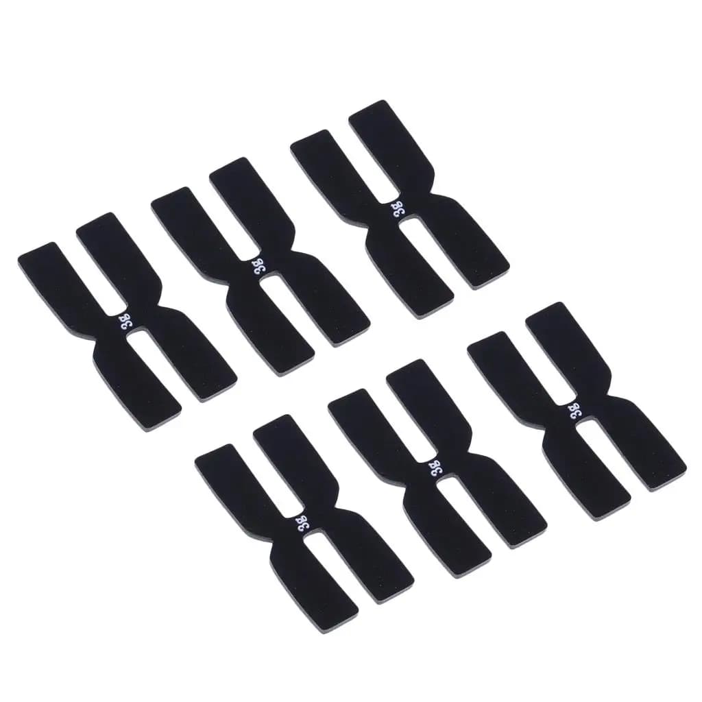 12 pieces of H-shaped silicone sockets for black tennis rack