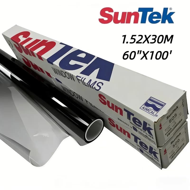 Pellicola Oscurante per Finestre Suntek VLT 5%-75% ad Alto Isolamento Termico in PET Nano Ceramica, 99% Protezione UV, 99% Rifiuto IRR, Antigraffio, Protezione Segnale