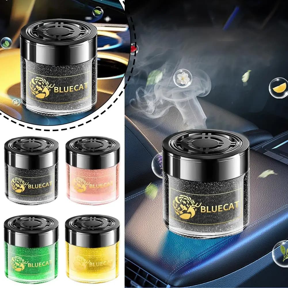 Car aromatherapy deodorant with seat decoration with solid sand fragrance flowing