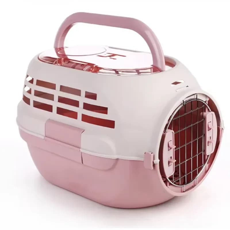 Breathable Portable Air Transport Pet Carrier Case for Travel Compatible with Dogs Cats Small Animals