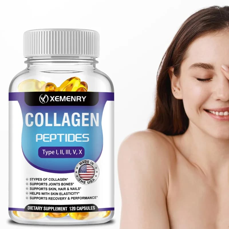 Collagen peptide capsules - Supports natural collagen production, promotes skin health, whitening and reduces wrinkles