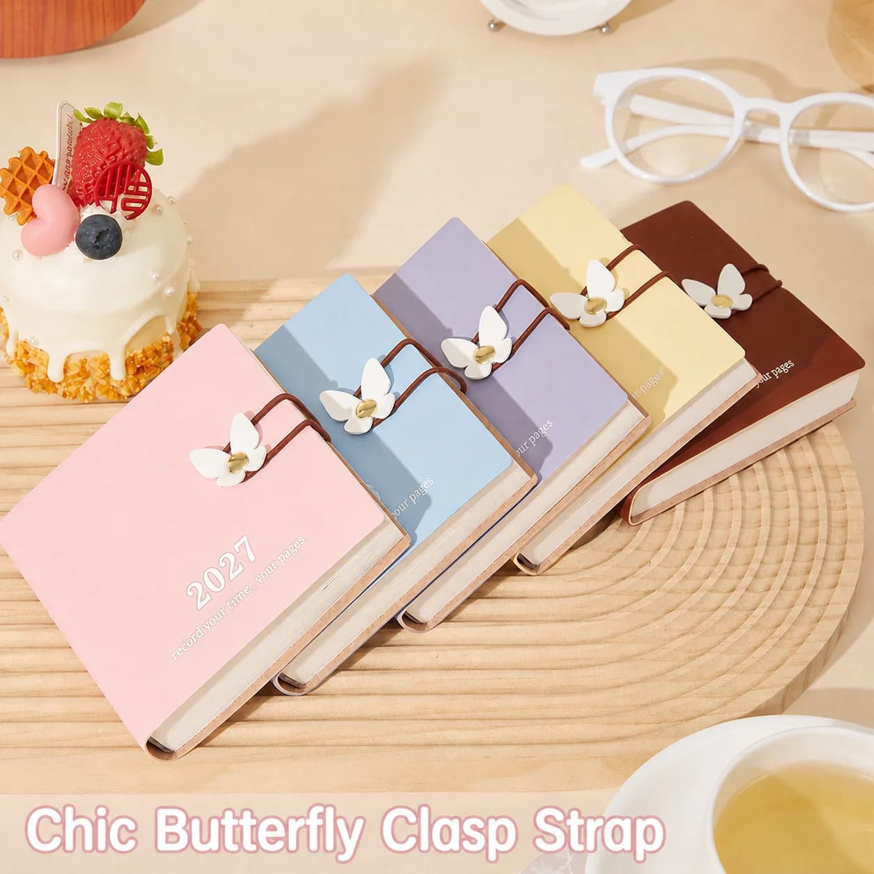 Pu Cover Notebook Portable Schedule Notebook Square Notebook Square Portable Planner For Mood Recording Inspiration Jotting