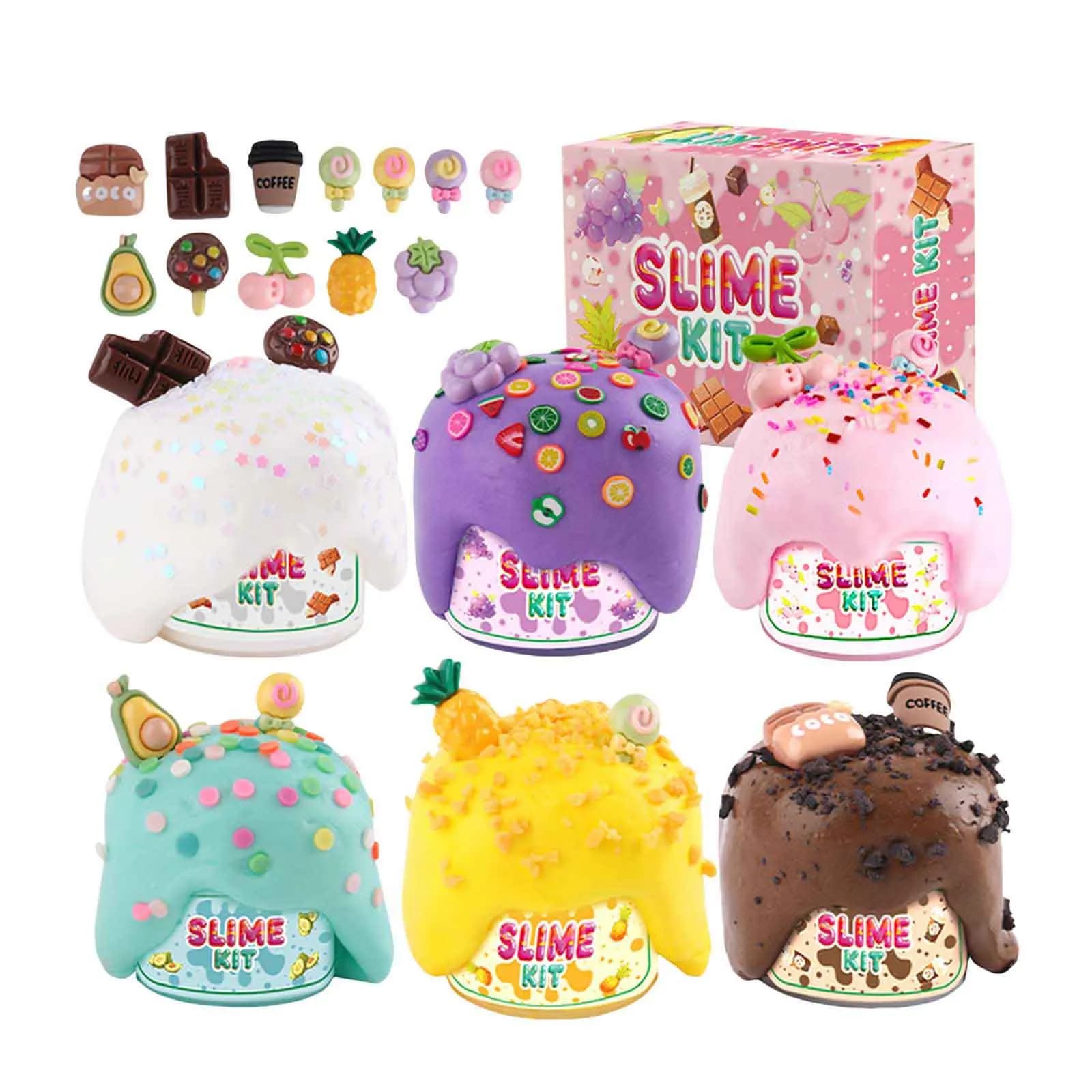 Kit slime, fango burroso, fango di cotone, argilla schiumosa, argilla da modellare