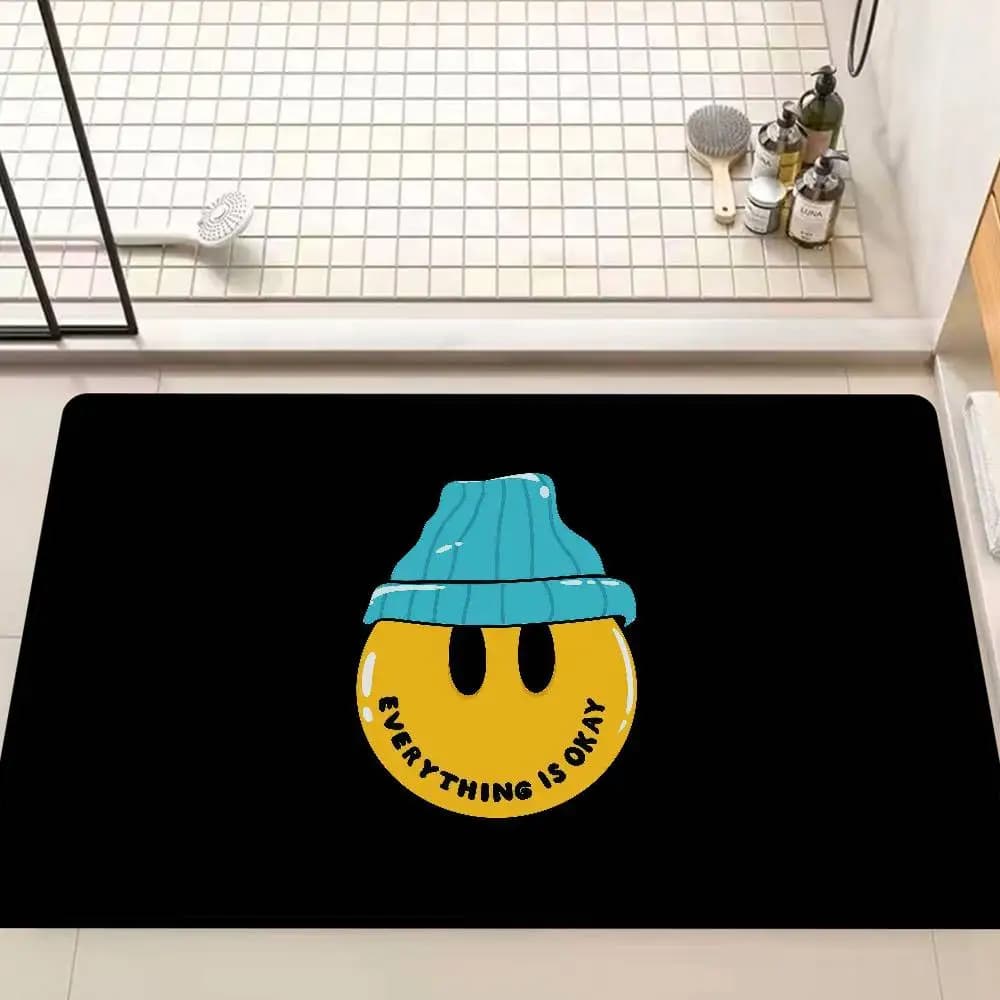 Fashion D-Drew H-House Door Mat, Children's Room Decoration, For Bedroom, Balcony, Non-slip Mat, Seating Mat