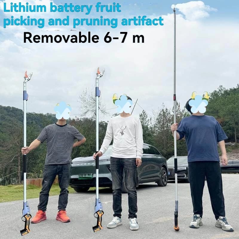 Electric Telescopic Fruit Picking and Pruning Knife High-altitude Cutter, Suitable for Litchi Longan Picking and Trimming