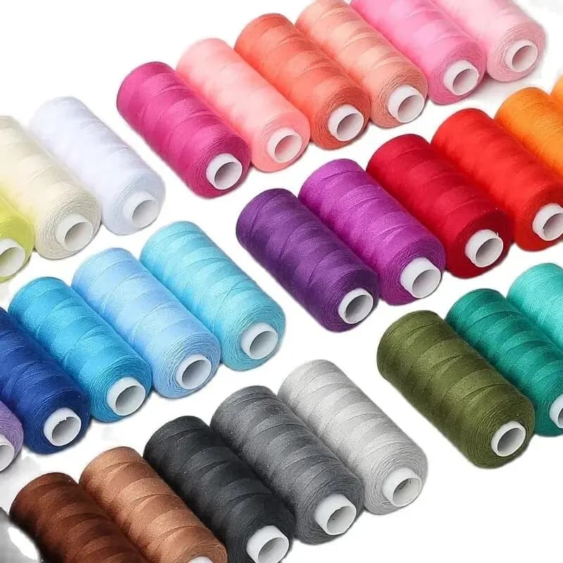 6 pz/pacco colori assortiti filo per cucire filo per cucire in poliestere, per cucire e ricamare fai da te domestici