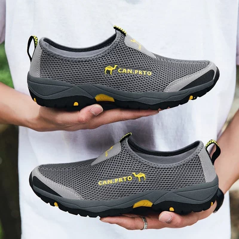 Scarpe Casual da Uomo in Mesh, Scarpe Estive da Arrampicata e Trekking, Sneakers Traspiranti Slip-on, Comode Scarpe da Ginnastica, Mocassini