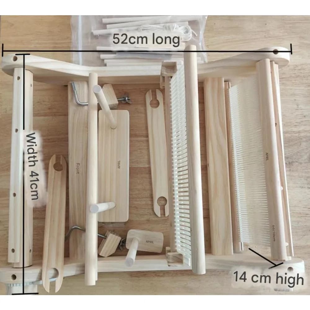 DIY Multifunctional Weaving Loom Professional Solid Wood Household Handmade Wool Textile Tapestry Making Tool