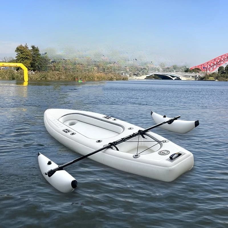 Kayak con equilibrio galleggiante stile gommone Hovercraft barca da pesca paddle barca da surf