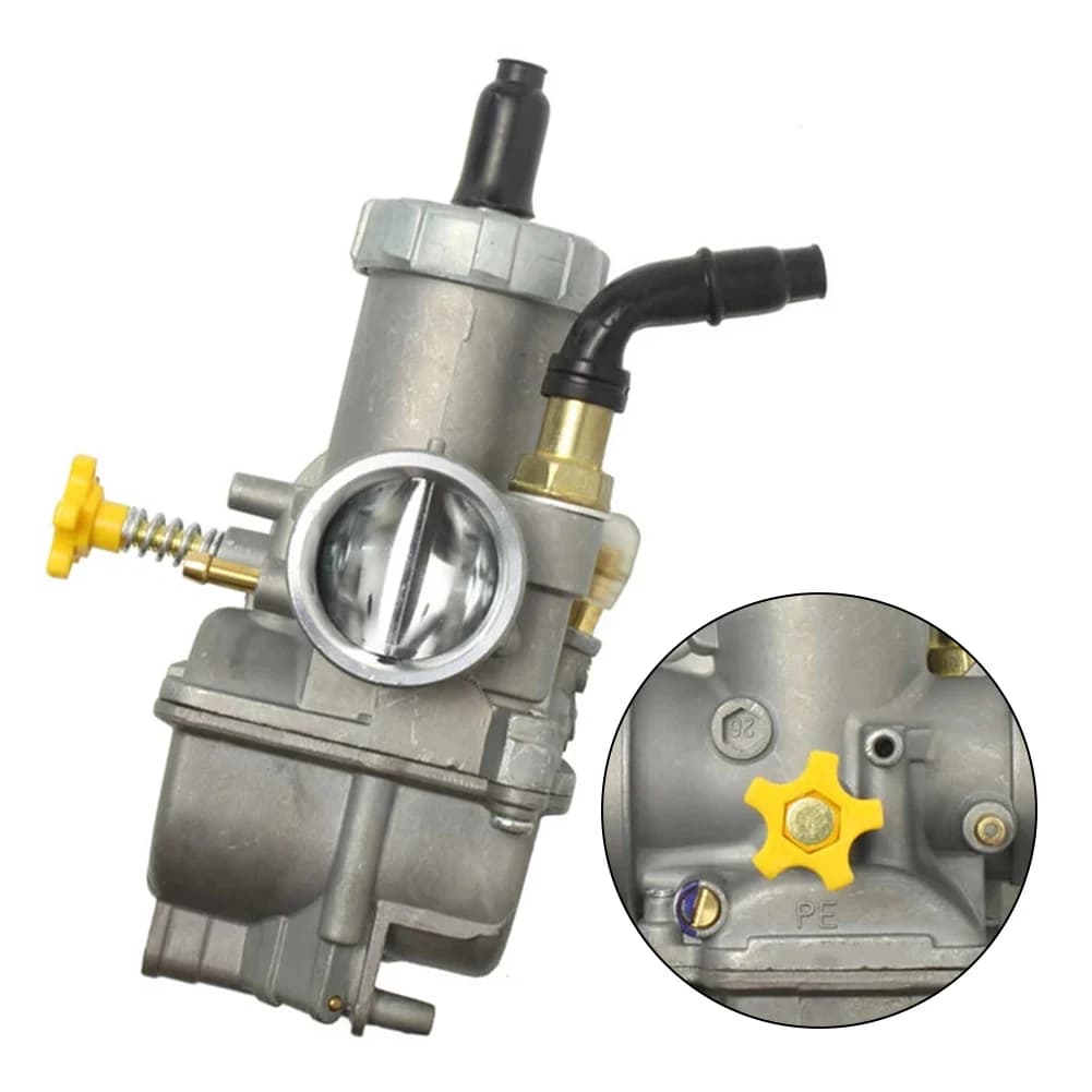 PE28 Carburetor 28mm For For Honda CR80 CR85 For Kawasaki KX80 KX100 KSR110 Motorcycle Engine Fuel Mixer With Hand Choke Metal