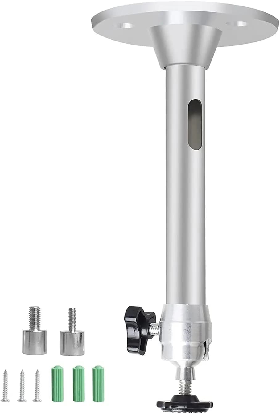 Supporto Universale per Mini Proiettore, Supporto da Soffitto e Parete in Lega di Alluminio da 175mm con 3 Adattatori per Facile Installazione