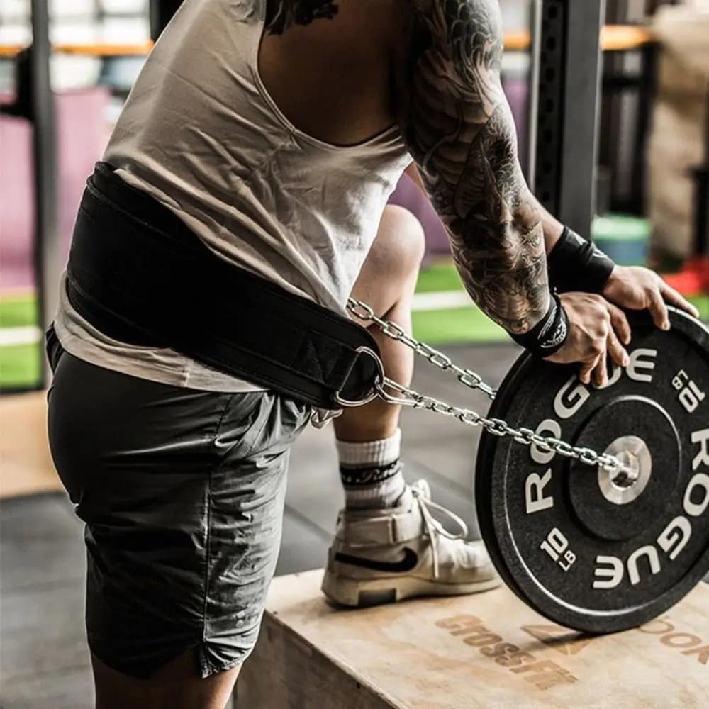 Belt with Double Layered Weights, Reinforced Weight Lifting Belt, Robust and Convenient Muscle-up Belt