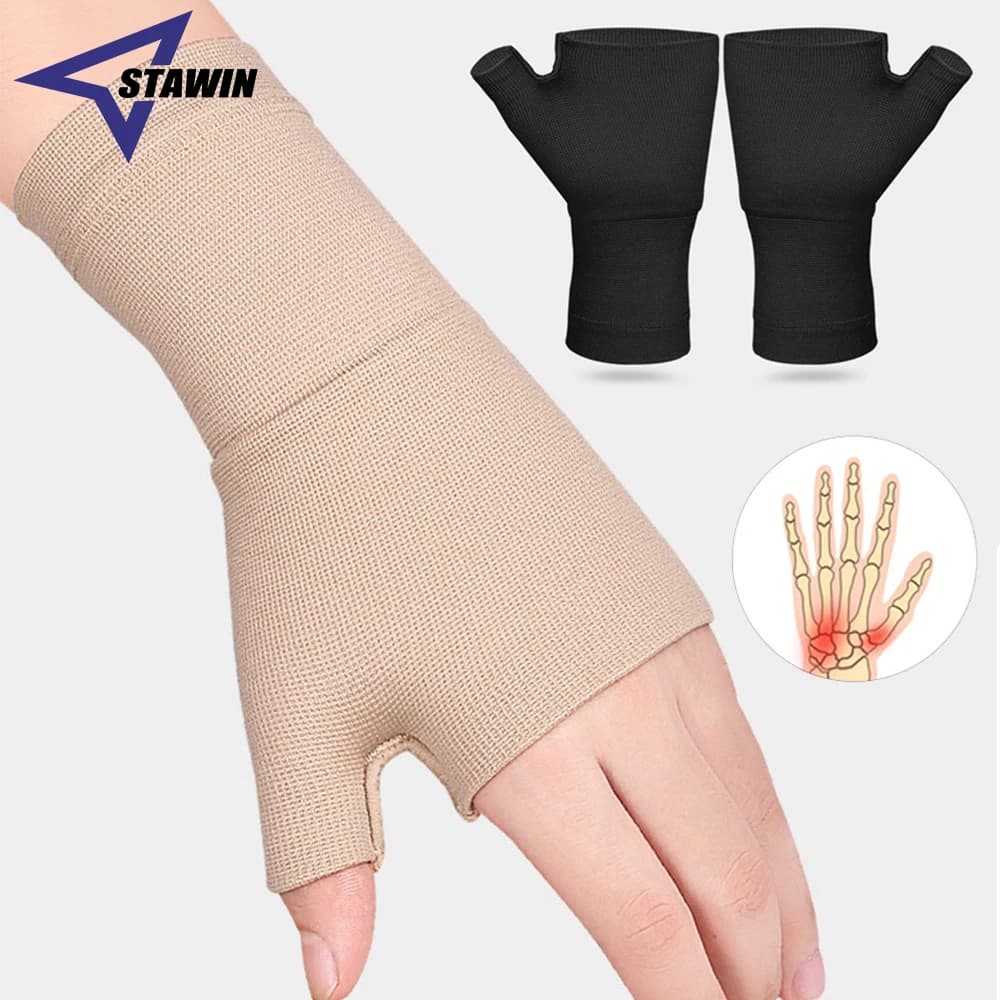 1Pair Sport Fascia da polso Protezione da polso Supporto Compressione Guanti per artrite Tutore da polso Polso Supporto per pollice Guanti Sollievo dal dolore al polso