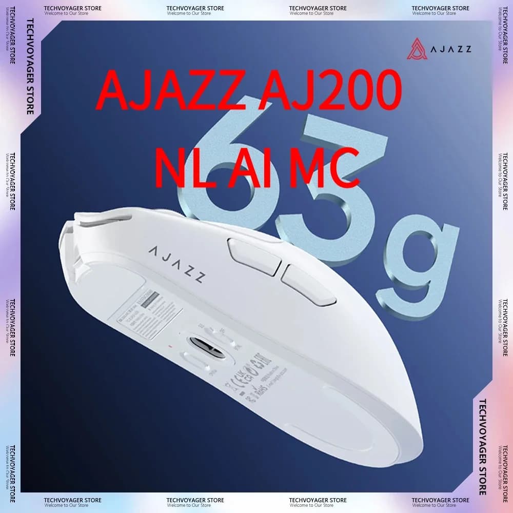 AJAZZ AJ200 NL AI MC Gaming Mouse PAW3311 Nearlink AI Lightweight Custom Wireless Tri-Mode Mice PC E-Sports Office Accessories