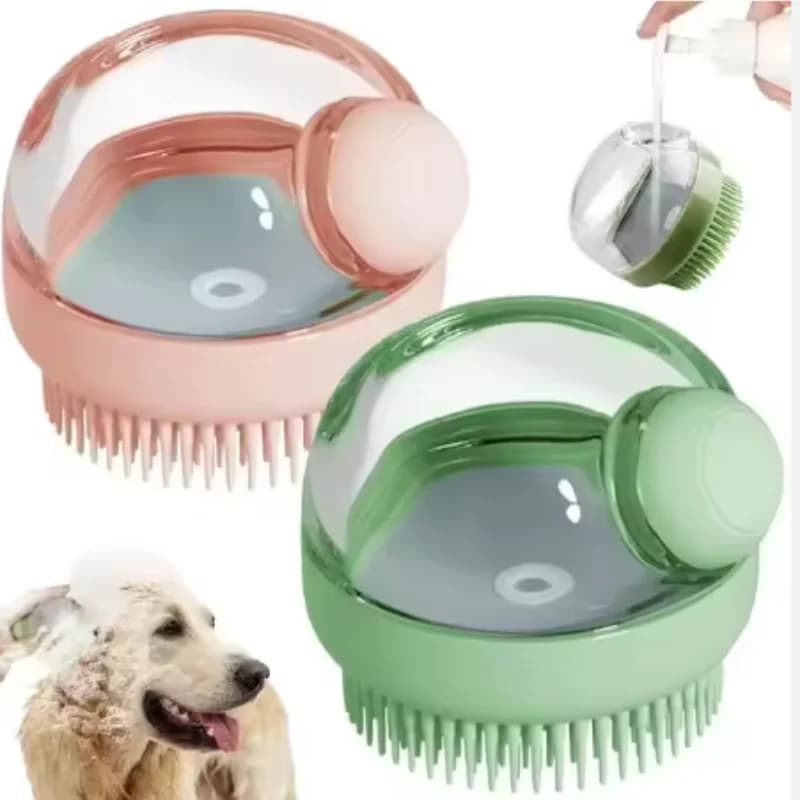 Silicone Shampoo Head Scalp Massage Brush Silicone Body Brush Hair Washing Comb Bath Spa Shower Brush Add Liquid Bathing Brush