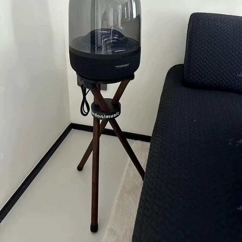 Supporto per Altoparlanti a Treppiede in Legno Massello, Rack da Pavimento Antiurto per Harman Kardon, Supporto Robusto per Monitor Audio