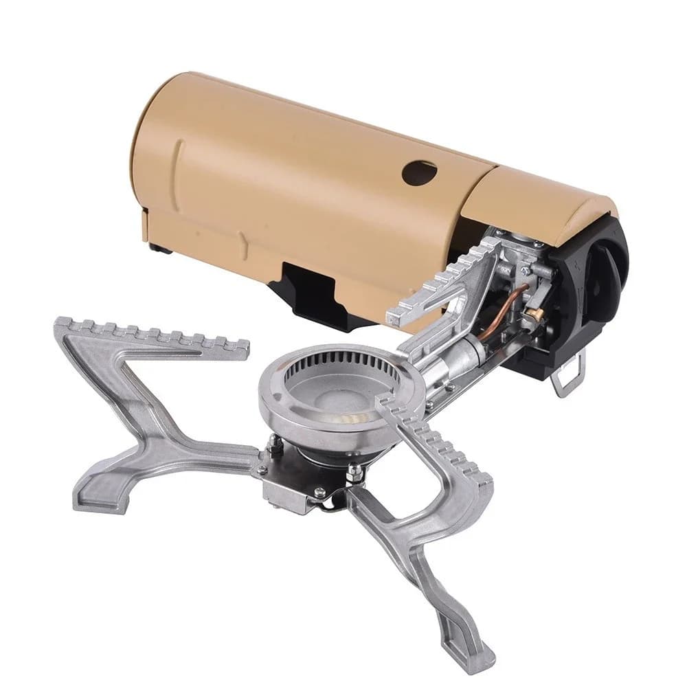 Fornello a Gas Portatile Pieghevole BRS-99 2028 per Campeggio, Fornello Super Potente da 3800W, Attrezzatura da Cucina per Campeggio