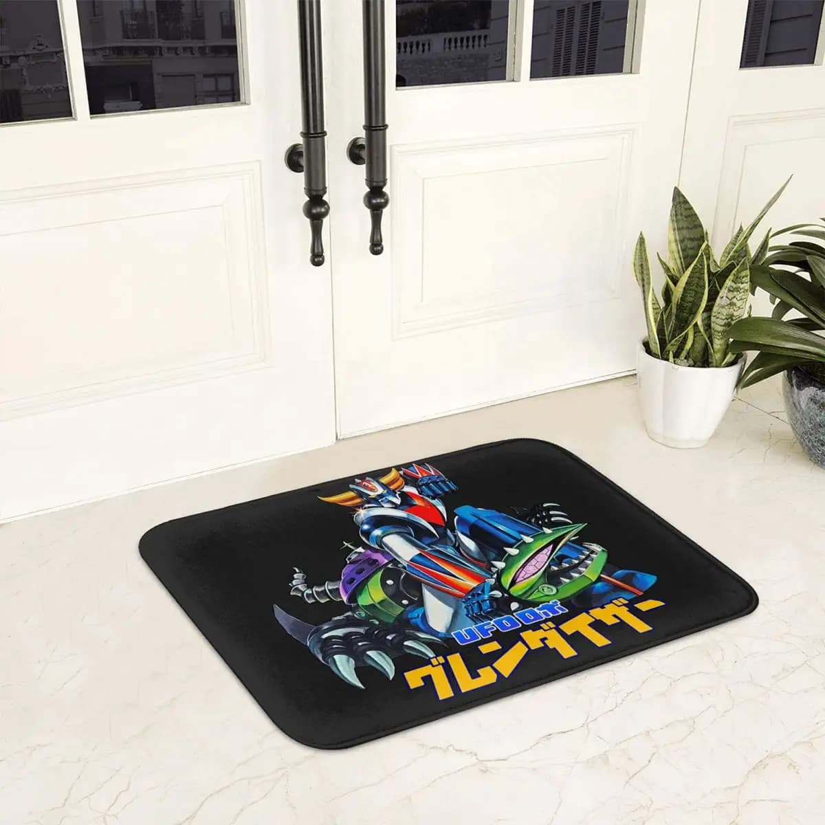 Cartoon Goldorak Grendizer Non-slip Doormat Floor Mat Water oil proof Carpet Rug for Kitchen Entrance Home Bathroom Footpad Mats