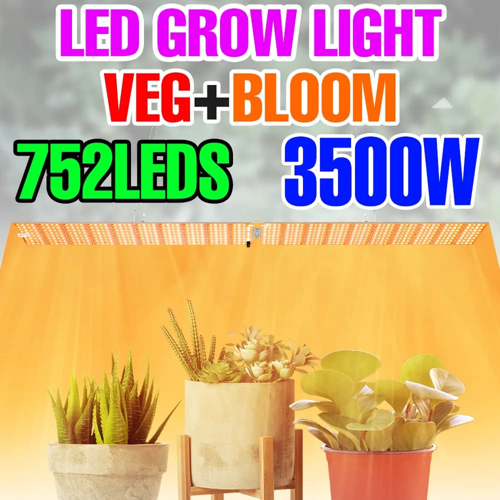LED Cultivation Lamp 3500W, Phytolamp for Plants, Complete Spectrum Lamp, Quantum Board, Serra Lamp, Phyto Light for Hydroponics and Flowers Seeds