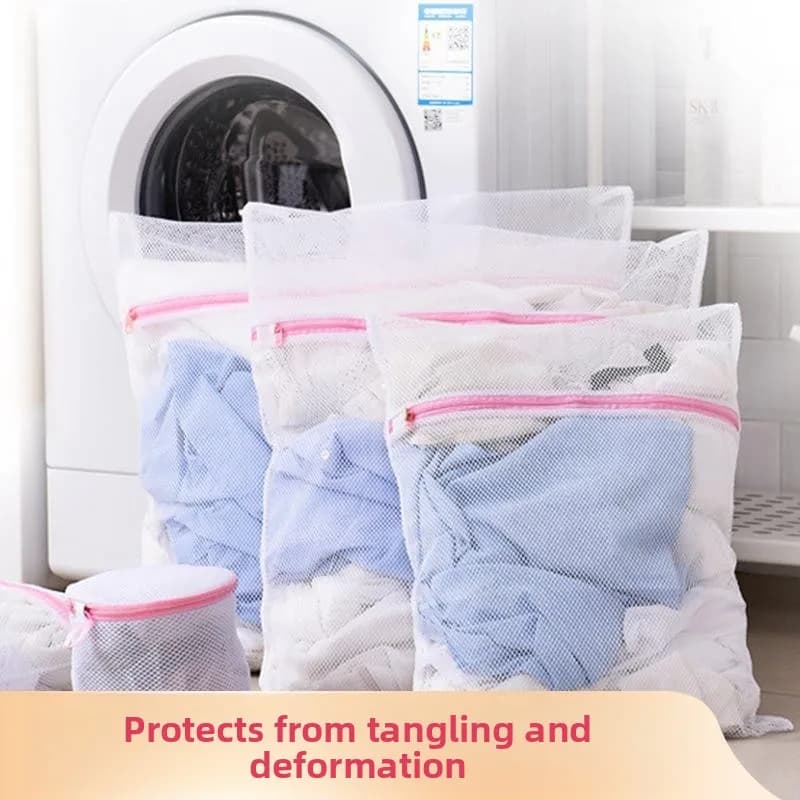 Home Use Plastic Laundry Bag with Zipper Head for Underwear And Plushies Protection Dustproof Storage Bag by SongE