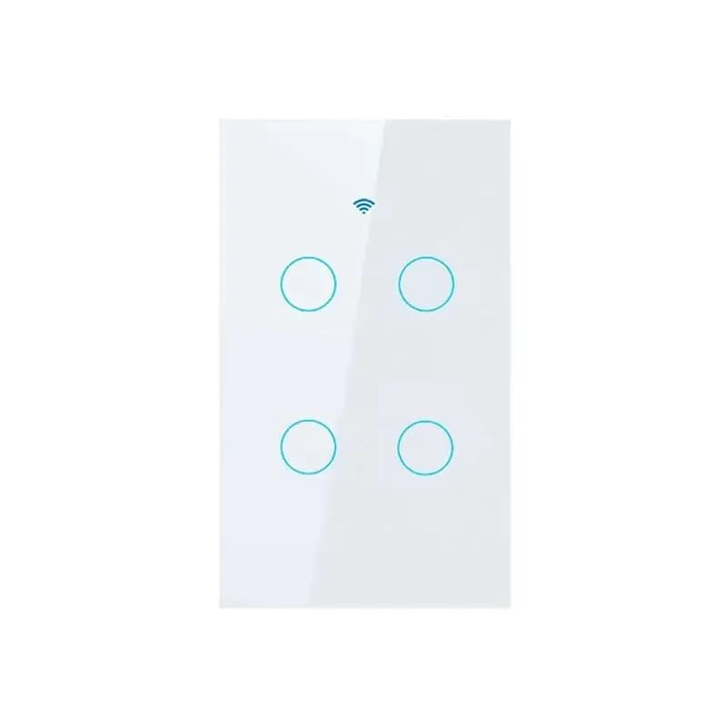ABAH-Tuya Interruttore a Muro Smart WiFi con Spina USA, Senza Filo Neutro, Sensore Touch, Interruttori Luce LED, Casa Intelligente Alexa Google