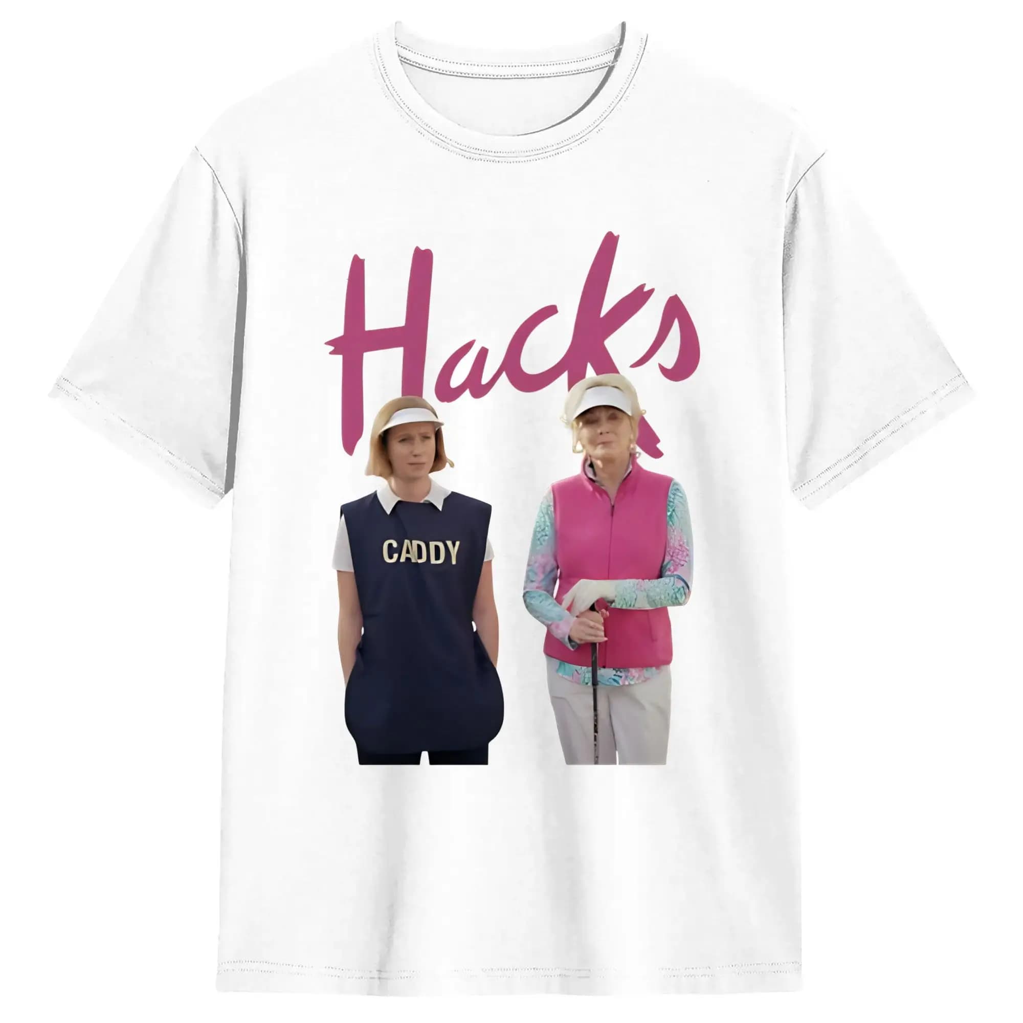 Maglietta Harajuku Hacks Golfing 100% cotone T-shirt alla moda per uomo Maglietta estiva Y2K classica casual a maniche corte