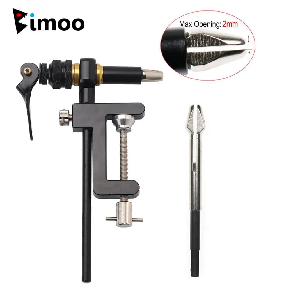 1PC 360° Rotation C-Clamp Fly Tying Vise Hardened Steel Jaws Jig Lure Making Tool Dry Wet Nymph Streamer Fishing Lure Tying Tool