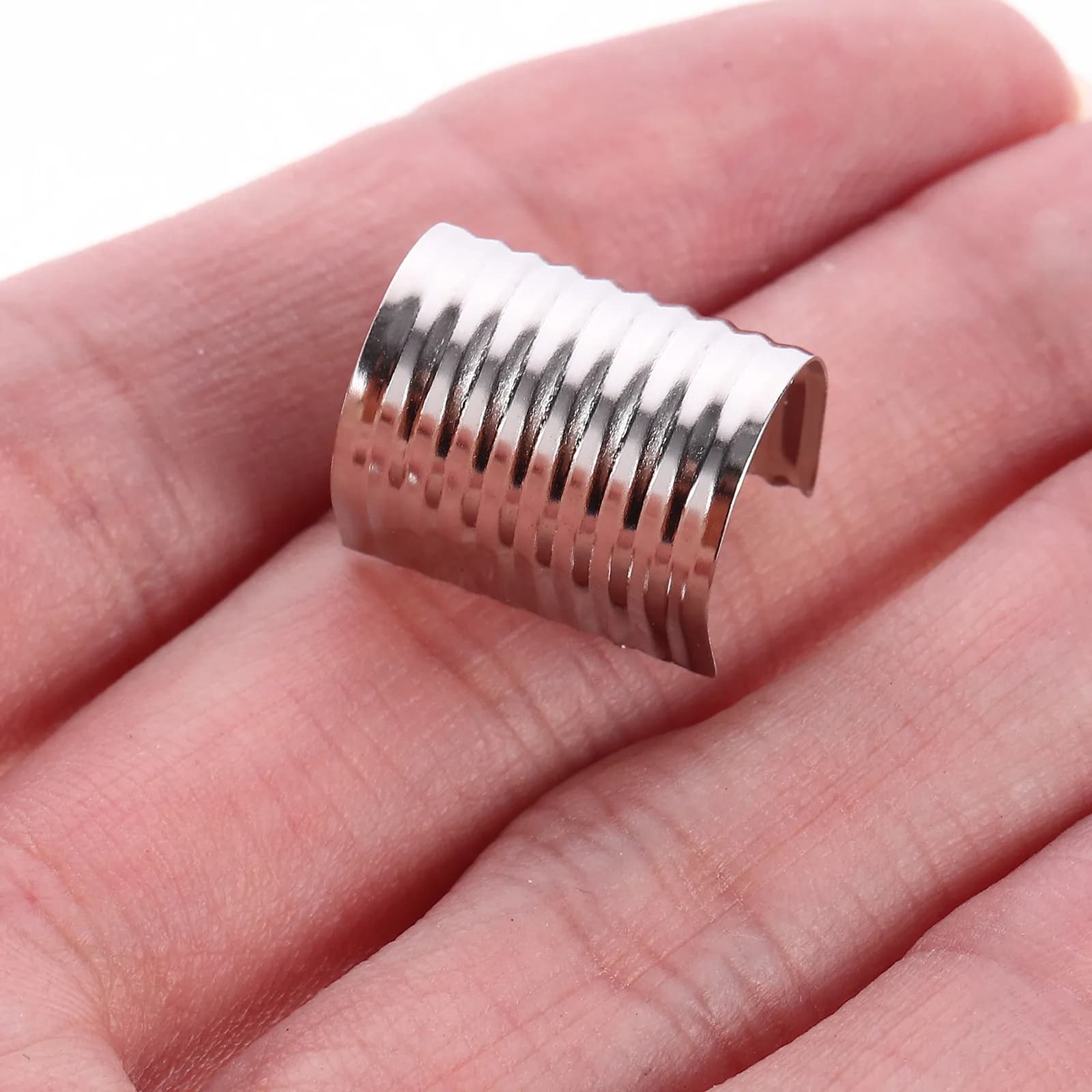 100 Pezzi Clip Cilindriche in Ferro Antiruggine per Cordoncini, Collane, Bracciali, Ciondoli, Accessori per Creazione di Gioielli Fai-da-Te
