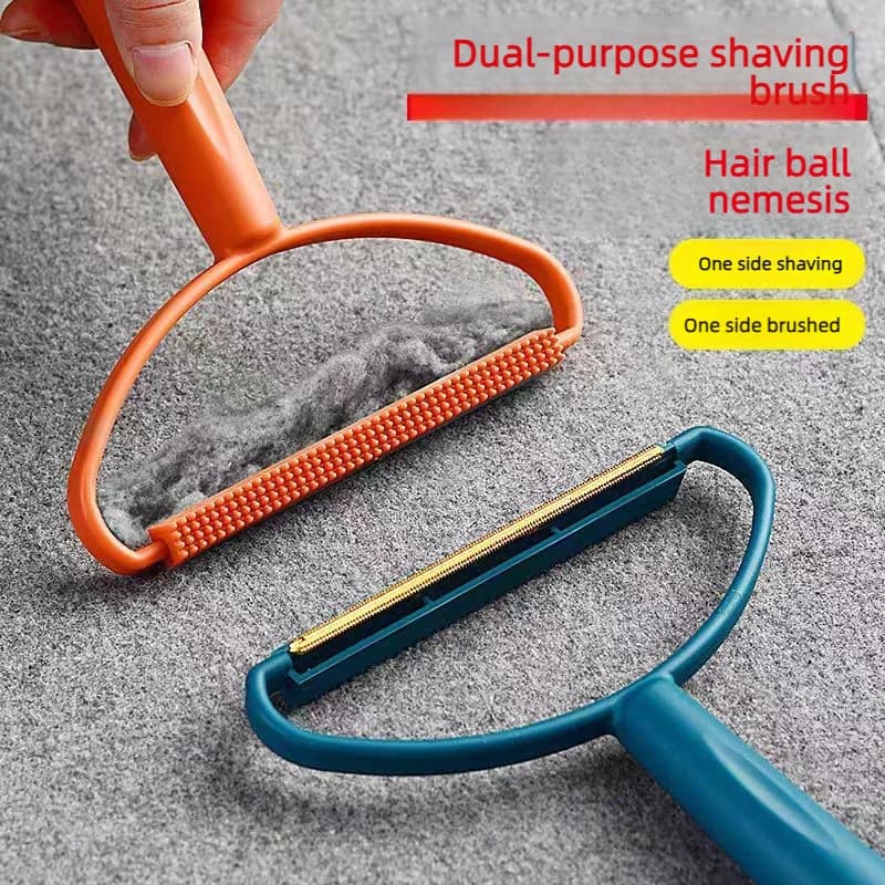2-in-1 Portable Lint Roller Fabric Shaver Pet Hair Dust Lint Remover Cleaning Tool For Clothes