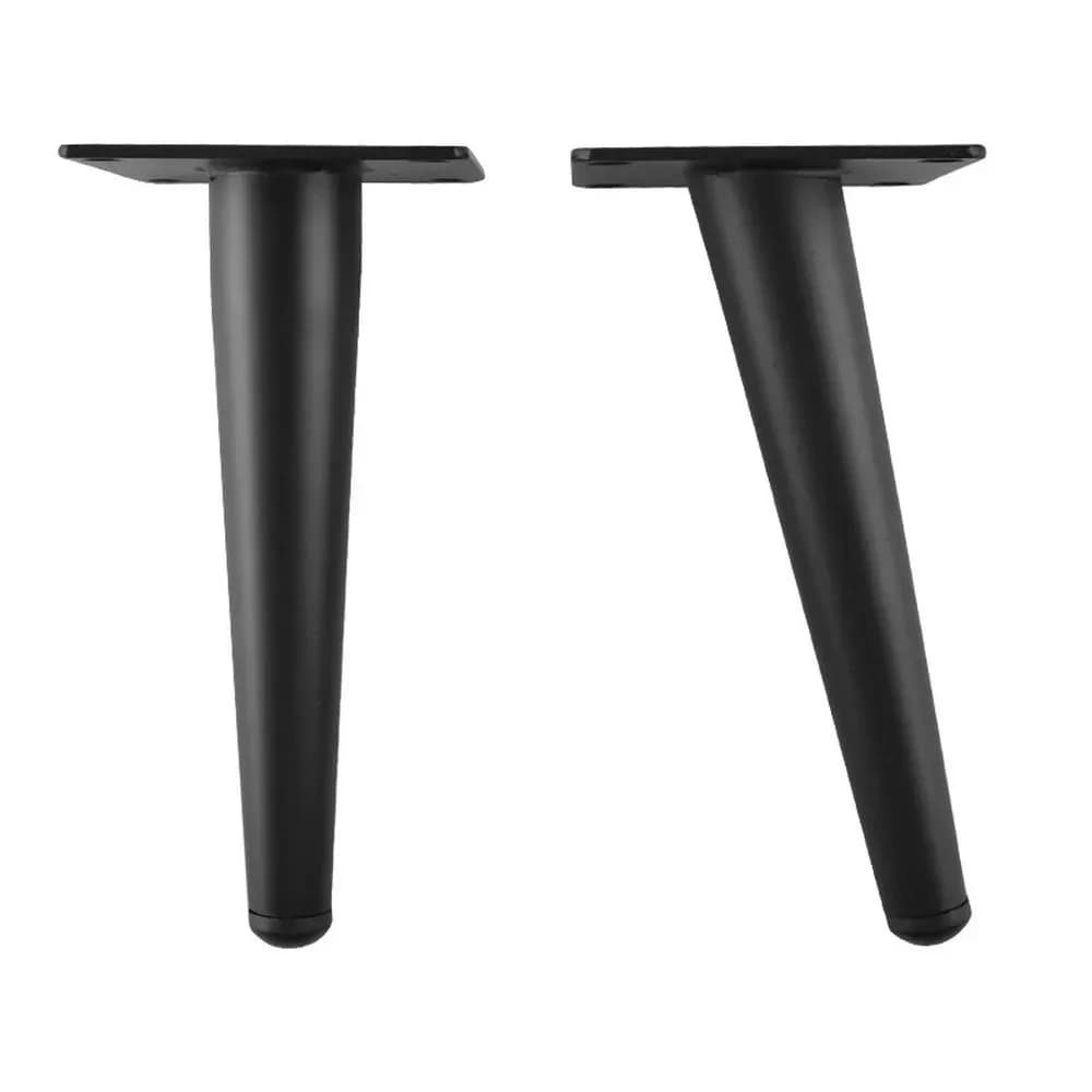 4 pezzi per tubo a cono supporto per mobili divano hardware armadio da bagno tavolino gamba mobile TV piede mobile laterale piedino per mobili
