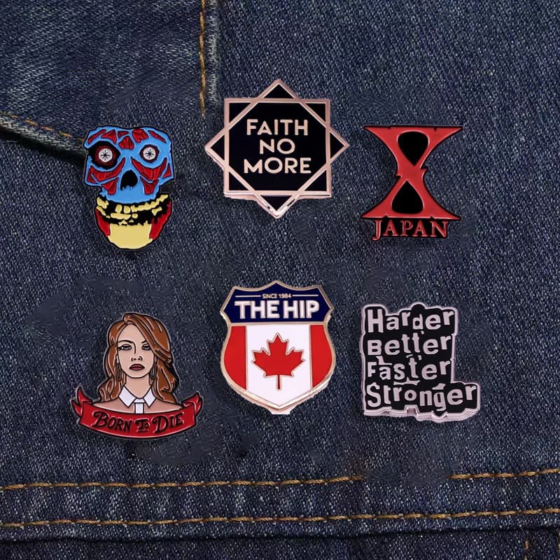 Spilla/Badge a tema Pop Rock Band, Canto Musicale, per Collezionisti e Fan, Accessori per Abbigliamento, Borse, Gioielli, Regali, Ingrosso