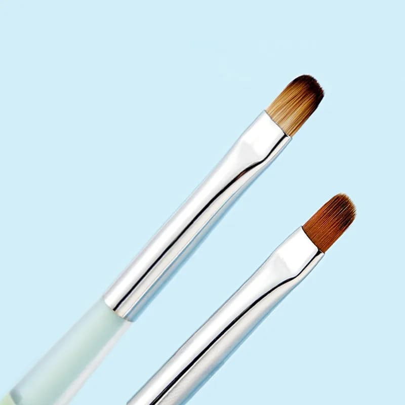 1/6 Pezzi Pennello per Unghie con Manico in Cristallo Colorato, Pennello Liner, Pennello per Pittura, Pennello Gel, Pennello per Nail Art in Cristallo, Manicure