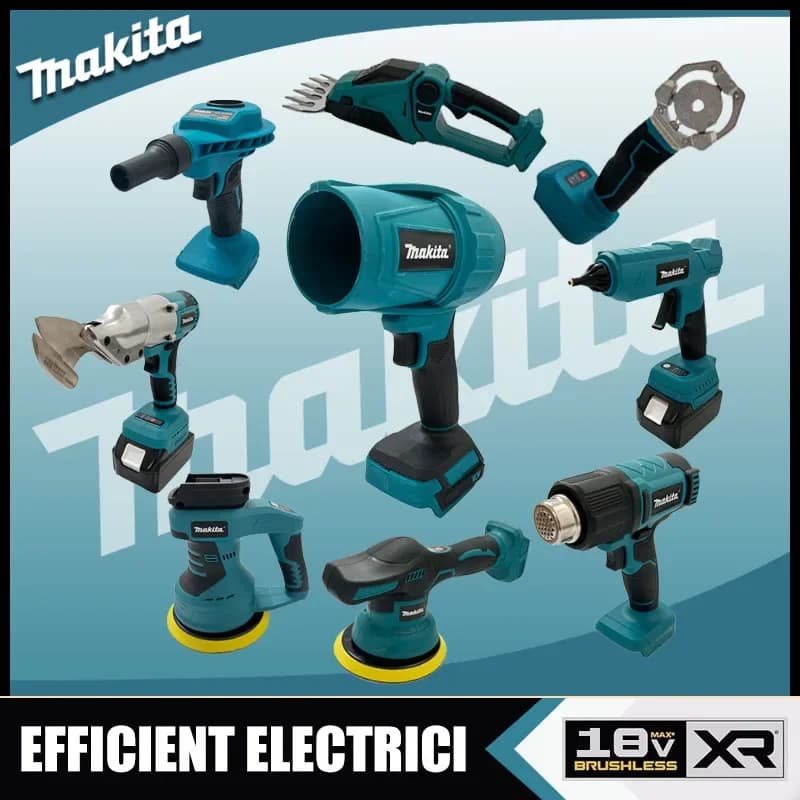 Utensili Elettrici Multifunzione Makita: Smerigliatrice Angolare da 3 Pollici, Telemetro Laser, Punta per Trapano a Impatto, Pistola Termica Elettrica con Display Digitale