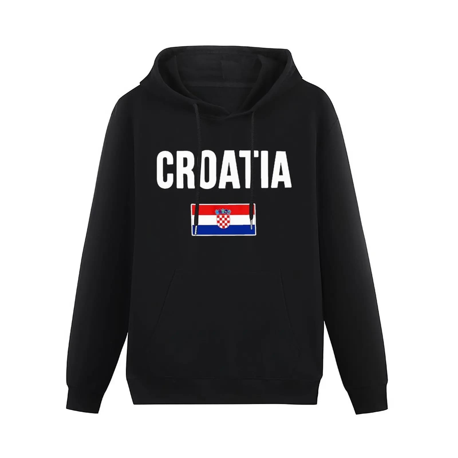 Men's and Women's Hoodies Croatia Flag Country Map Croatian Hoodie Pullover Hoodie Hip Hop in unisex cotton