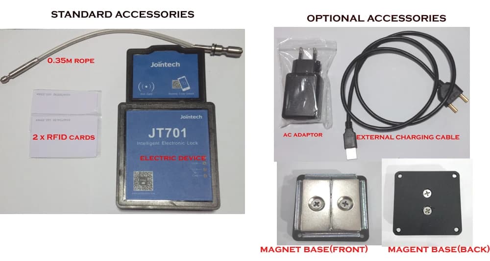 Lucchetto per camion Jointech JT701 Blocco di sicurezza per contenitori per veicoli con lucchetto intelligente con guarnizione elettronica per rimorchio