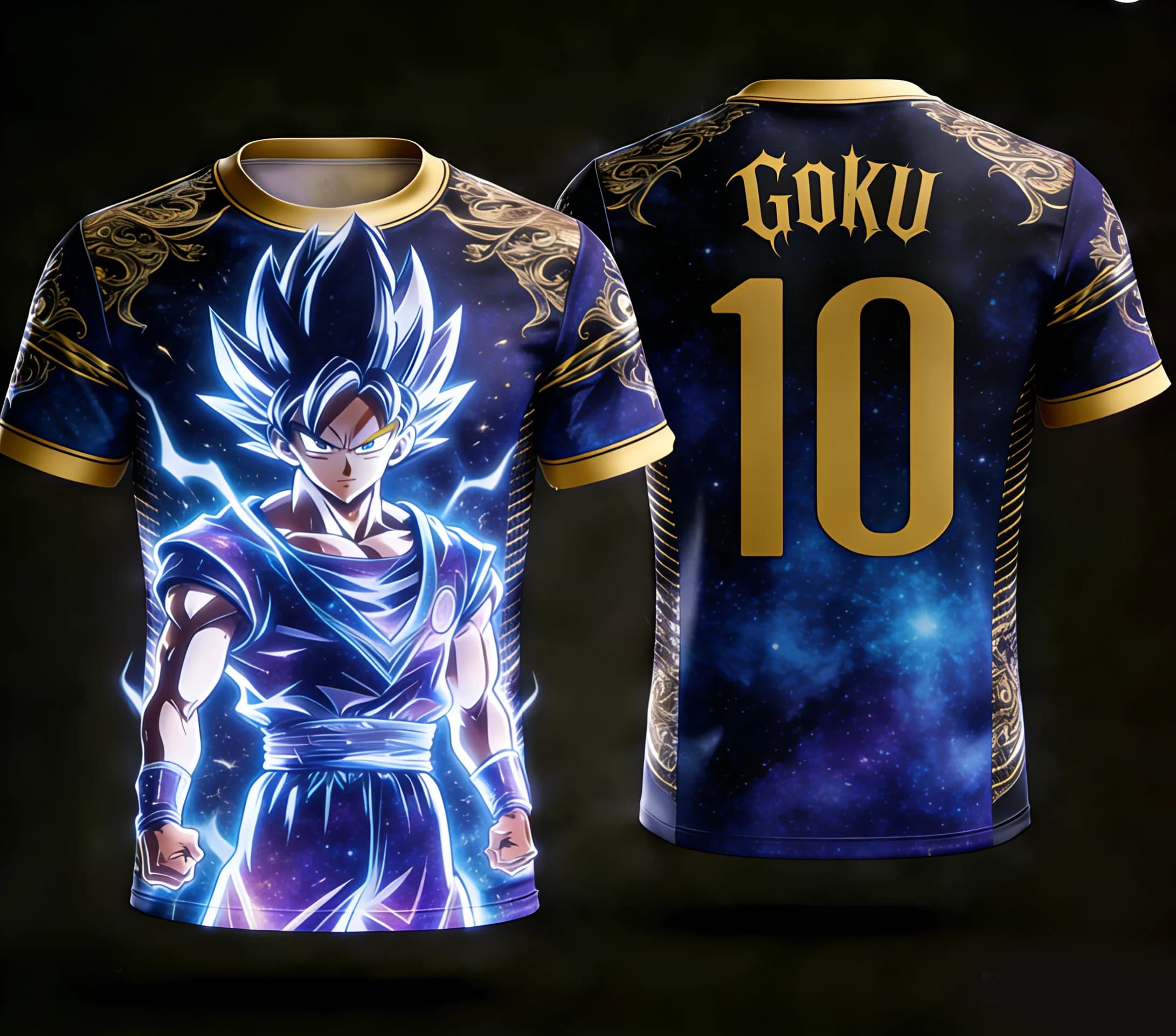 Maglia 3D stampata Dragon Ball AI Goku N.10 2026 coordinata per la famiglia S-6XL 90cm-160cm Abbigliamento sportivo casual alla moda
