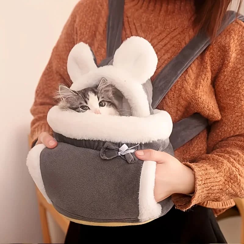 Borsa da petto per animali domestici con borsa calda invernale portatile per cani e gatti, accessori da viaggio