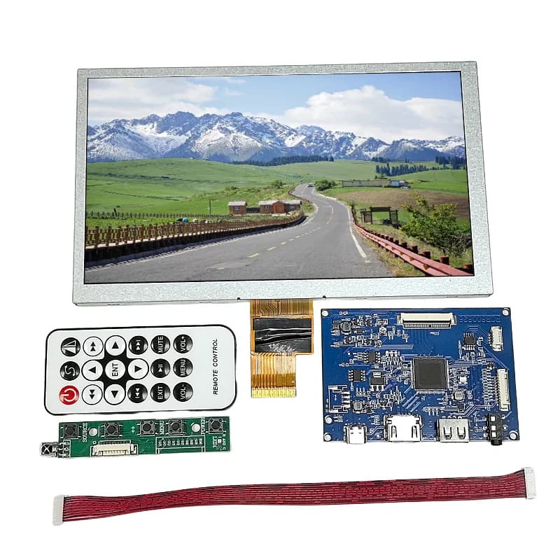Kit modulo display LCD da 8 pollici Pannello LCD 1024 * 600 Modulo LCD compatibile HDMI Monitor di gioco per auto Raspberry Pi Attrezzature industriali
