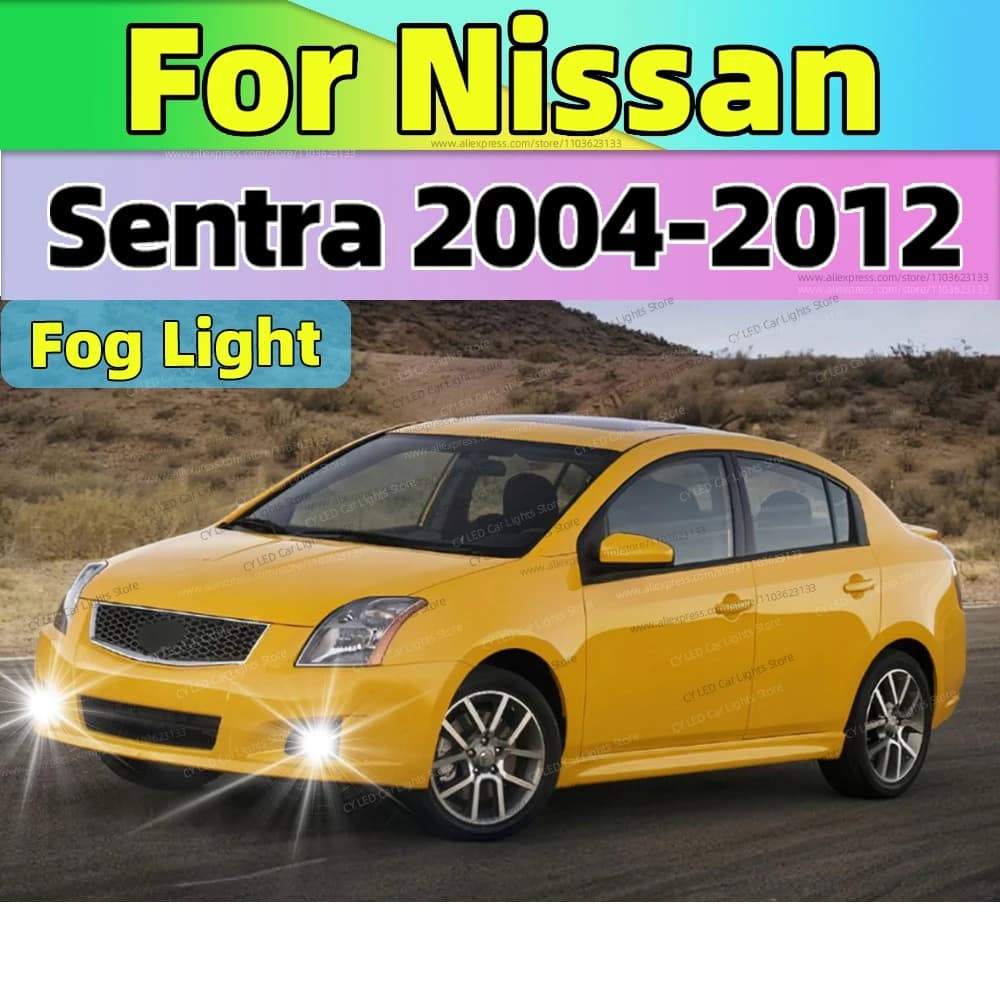 LED Fendinebbia Auto Fendinebbia Lampadina Anteriore 20000LM Ultra Luminoso Plug and Play Per Nissan Sentra 2004-2012 2007 2008 2009 2010 2011