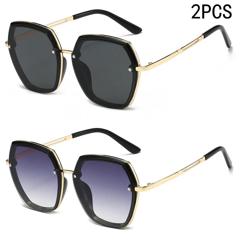 2/7 pezzi nuovi occhiali da sole UV per parasole estivo, fotografia di strada, viso grande, dimagrimento, occhiali da sole da guida M572