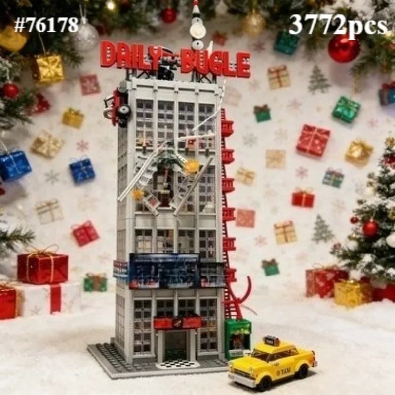 Set di Blocchi da Costruzione 'The Daily Newspaper Office' 3772 Pezzi 76178 Compatibili con Particelle Legoed, Adatti per Regali di Natale