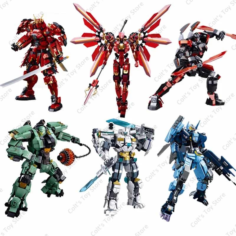 Sluban Pacific Rim Super Mecha Building Blocks Robot da battaglia Guerriero meccanico Modello di film classico Set di mattoni Giocattoli Regali per bambini