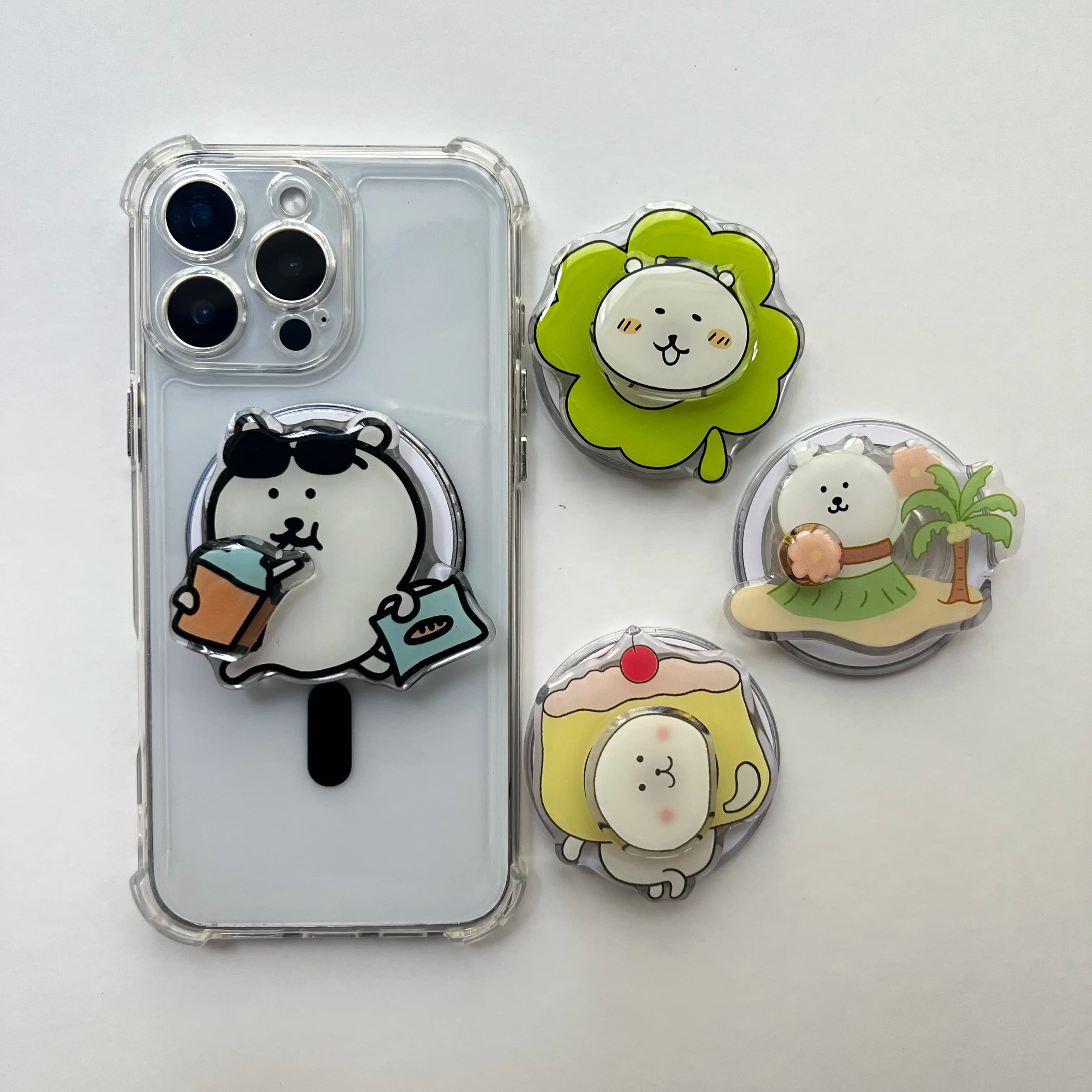 Carino rotazione di 360 gradi fresco ed elegante pacchetto Emoji per supporto per telefono Magsafe pieghevole per Iphone Samsung custodia per telefono regalo per ragazza