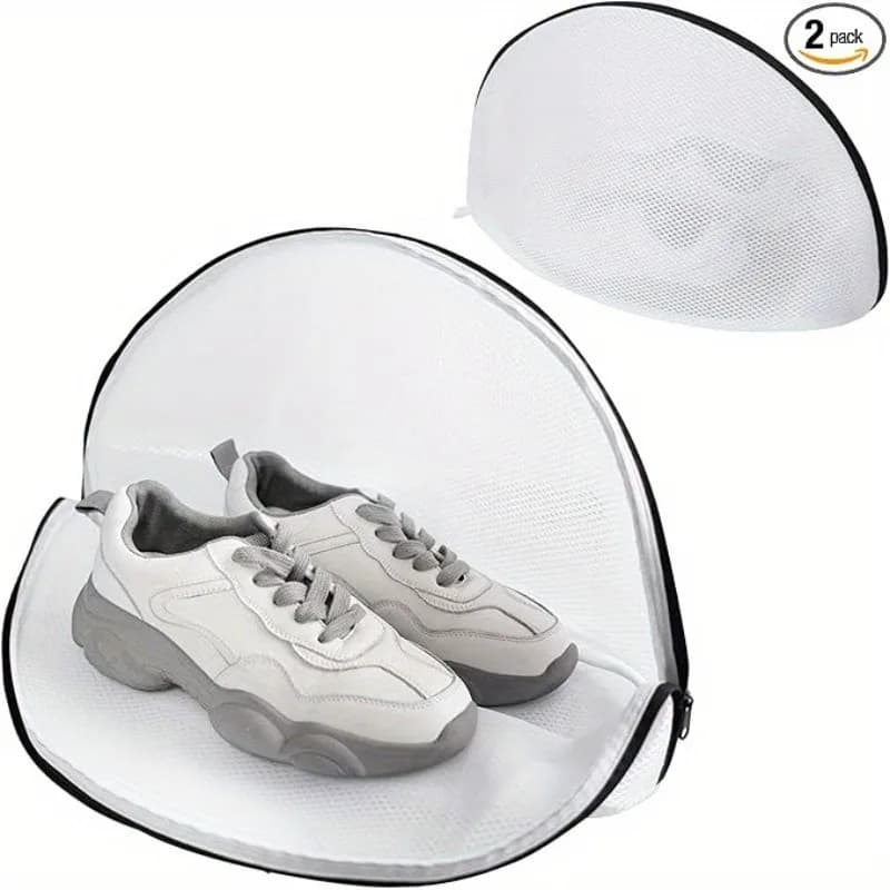 1 mesh linen bag for gymnastics/shoes with zipper for washing machines, bags for storing warm travel clothes
