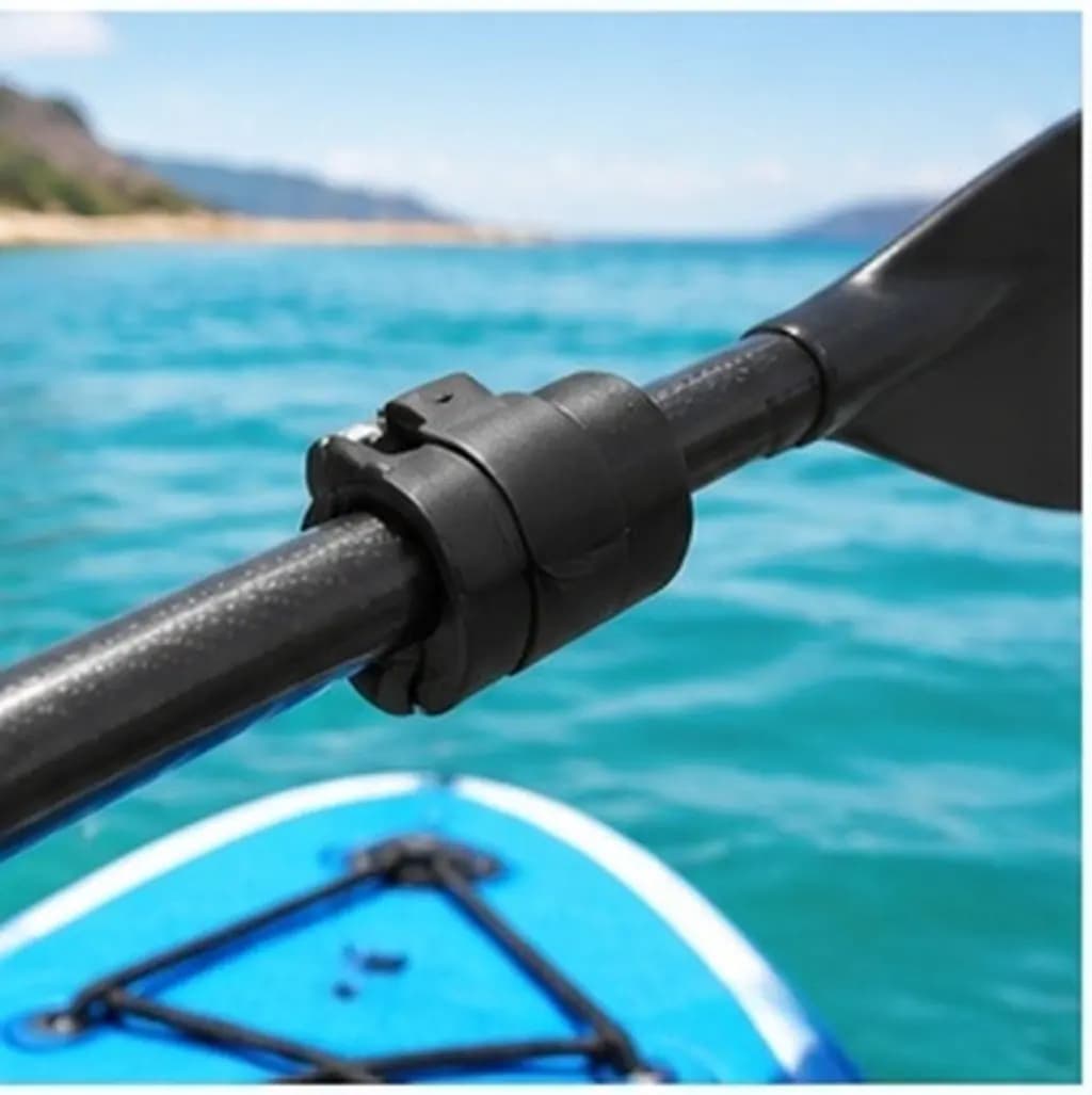 2Pcs Universal Paddle Lock Clamp High Strength Aluminum Alloy Quick Adjustable Secure Lock Paddle Holder for Sup Kayak Surfing